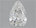 2.04 Carats, Pear H Color, SI1 Clarity and Certified by GIA