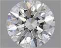 1.40 Carats, Round with Excellent Cut, G Color, SI1 Clarity and Certified by GIA