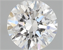 0.40 Carats, Round with Excellent Cut, E Color, VS2 Clarity and Certified by GIA