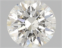 0.40 Carats, Round with Excellent Cut, J Color, SI1 Clarity and Certified by GIA