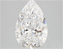 3.02 Carats, Pear D Color, VVS2 Clarity and Certified by GIA
