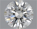 1.80 Carats, Round with Excellent Cut, H Color, SI1 Clarity and Certified by GIA