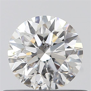 Picture of 0.42 Carats, Round with Excellent Cut, F Color, SI2 Clarity and Certified by GIA