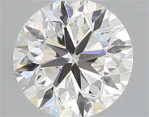 Picture of 0.40 Carats, Round with Very Good Cut, H Color, VVS1 Clarity and Certified by GIA