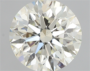 Picture of 0.61 Carats, Round with Excellent Cut, L Color, VS2 Clarity and Certified by GIA