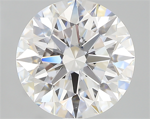 Picture of 3.12 Carats, Round with Excellent Cut, E Color, VS2 Clarity and Certified by GIA