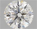 0.40 Carats, Round with Excellent Cut, H Color, VS2 Clarity and Certified by GIA