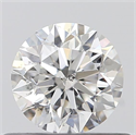 0.42 Carats, Round with Excellent Cut, E Color, SI2 Clarity and Certified by GIA