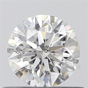 Picture of 0.42 Carats, Round with Excellent Cut, E Color, SI2 Clarity and Certified by GIA