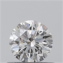 0.41 Carats, Round with Excellent Cut, H Color, SI1 Clarity and Certified by GIA