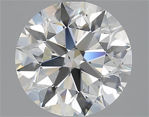 Picture of 3.50 Carats, Round with Excellent Cut, I Color, SI1 Clarity and Certified by GIA