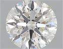 0.43 Carats, Round with Excellent Cut, H Color, VS2 Clarity and Certified by GIA