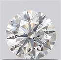 0.41 Carats, Round with Excellent Cut, E Color, SI1 Clarity and Certified by GIA