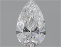 1.50 Carats, Pear D Color, SI1 Clarity and Certified by GIA
