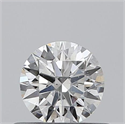 0.40 Carats, Round with Excellent Cut, H Color, SI1 Clarity and Certified by GIA