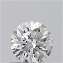 0.40 Carats, Round with Excellent Cut, E Color, I1 Clarity and Certified by GIA