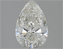 1.70 Carats, Pear J Color, SI1 Clarity and Certified by GIA