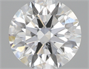 0.43 Carats, Round with Excellent Cut, E Color, SI1 Clarity and Certified by GIA