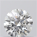 0.41 Carats, Round with Excellent Cut, E Color, VS2 Clarity and Certified by GIA