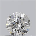 0.40 Carats, Round with Excellent Cut, H Color, SI1 Clarity and Certified by GIA