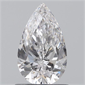 0.70 Carats, Pear E Color, VS2 Clarity and Certified by GIA