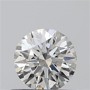 Picture of 0.44 Carats, Round with Excellent Cut, H Color, SI1 Clarity and Certified by GIA