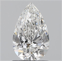 0.92 Carats, Pear F Color, VS2 Clarity and Certified by GIA