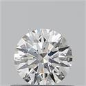 0.40 Carats, Round with Excellent Cut, H Color, SI1 Clarity and Certified by GIA