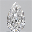 0.70 Carats, Pear D Color, SI2 Clarity and Certified by GIA