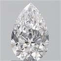 0.81 Carats, Pear D Color, VS2 Clarity and Certified by GIA