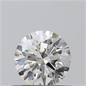 0.41 Carats, Round with Excellent Cut, H Color, SI1 Clarity and Certified by GIA