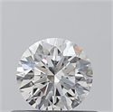 0.40 Carats, Round with Excellent Cut, H Color, I1 Clarity and Certified by GIA