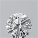 0.40 Carats, Round with Excellent Cut, F Color, SI2 Clarity and Certified by GIA