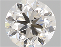 0.50 Carats, Round with Good Cut, I Color, VVS1 Clarity and Certified by GIA