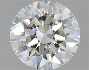 Picture of 2.50 Carats, Round with Excellent Cut, J Color, SI2 Clarity and Certified by GIA