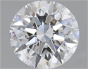 2.01 Carats, Round with Excellent Cut, D Color, SI1 Clarity and Certified by GIA