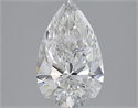 2.51 Carats, Pear F Color, SI1 Clarity and Certified by GIA