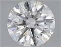 1.85 Carats, Round with Excellent Cut, F Color, VVS1 Clarity and Certified by GIA