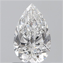 0.70 Carats, Pear E Color, SI1 Clarity and Certified by GIA