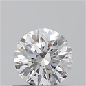 0.40 Carats, Round with Excellent Cut, E Color, I1 Clarity and Certified by GIA