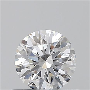 Picture of 0.40 Carats, Round with Excellent Cut, E Color, I1 Clarity and Certified by GIA