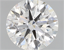 0.46 Carats, Round with Excellent Cut, F Color, SI2 Clarity and Certified by GIA