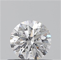 0.40 Carats, Round with Excellent Cut, D Color, SI2 Clarity and Certified by GIA