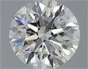 0.42 Carats, Round with Excellent Cut, G Color, VVS2 Clarity and Certified by GIA