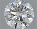 0.43 Carats, Round with Excellent Cut, G Color, VVS2 Clarity and Certified by GIA