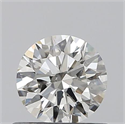 0.50 Carats, Round with Excellent Cut, K Color, SI1 Clarity and Certified by GIA