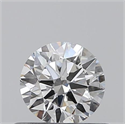 0.40 Carats, Round with Excellent Cut, F Color, SI2 Clarity and Certified by GIA