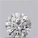 0.40 Carats, Round with Excellent Cut, F Color, SI2 Clarity and Certified by GIA