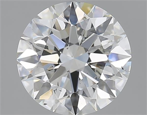 Picture of 3.01 Carats, Round with Excellent Cut, G Color, SI2 Clarity and Certified by GIA