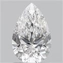 0.90 Carats, Pear D Color, SI2 Clarity and Certified by GIA